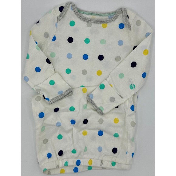 Cloud Island Sleep Sack White Blue Yellow Green Polka Dot (948) - Picture 1 of 2